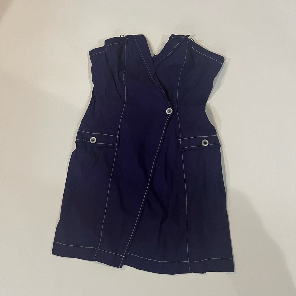 Purple Anthropologie Dress with Button Detail